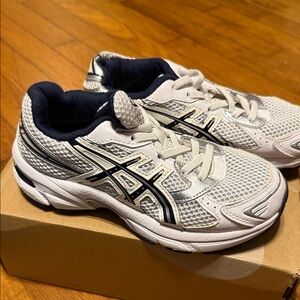 Asics Kids Sneakers - White and Navy
